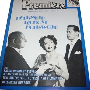 Vintage‎ Premiere Magazine Oct 1981 Denver Center Cinema Leni Riefenstahl Horror
